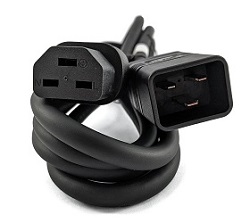IEC C20 to C21 Power Extension Cable