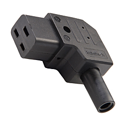 IEC C19 Left Angled Rewireable Connector